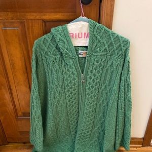 Irish Sweater with hood some imperfections - see photos.